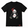 GreenLit Panda Smoke Tee – Black
