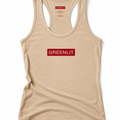 GreenLit Red Box Racerback Tank – Sand