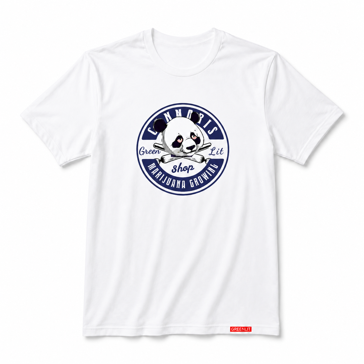 GreenLit Cannabis Shop Panda Graphic Tee